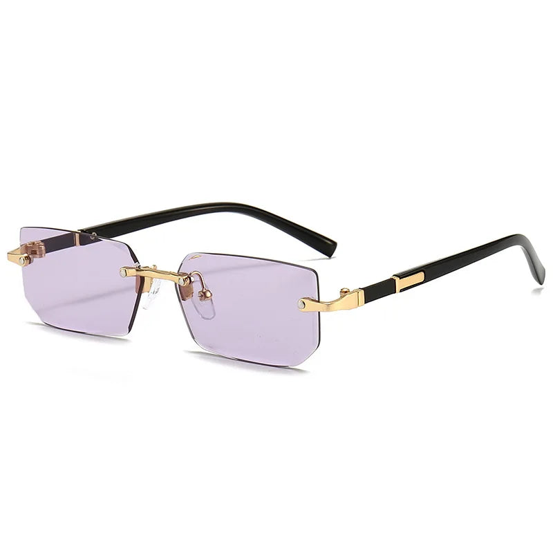 Rimless Rectangle Sunglasses Unisex