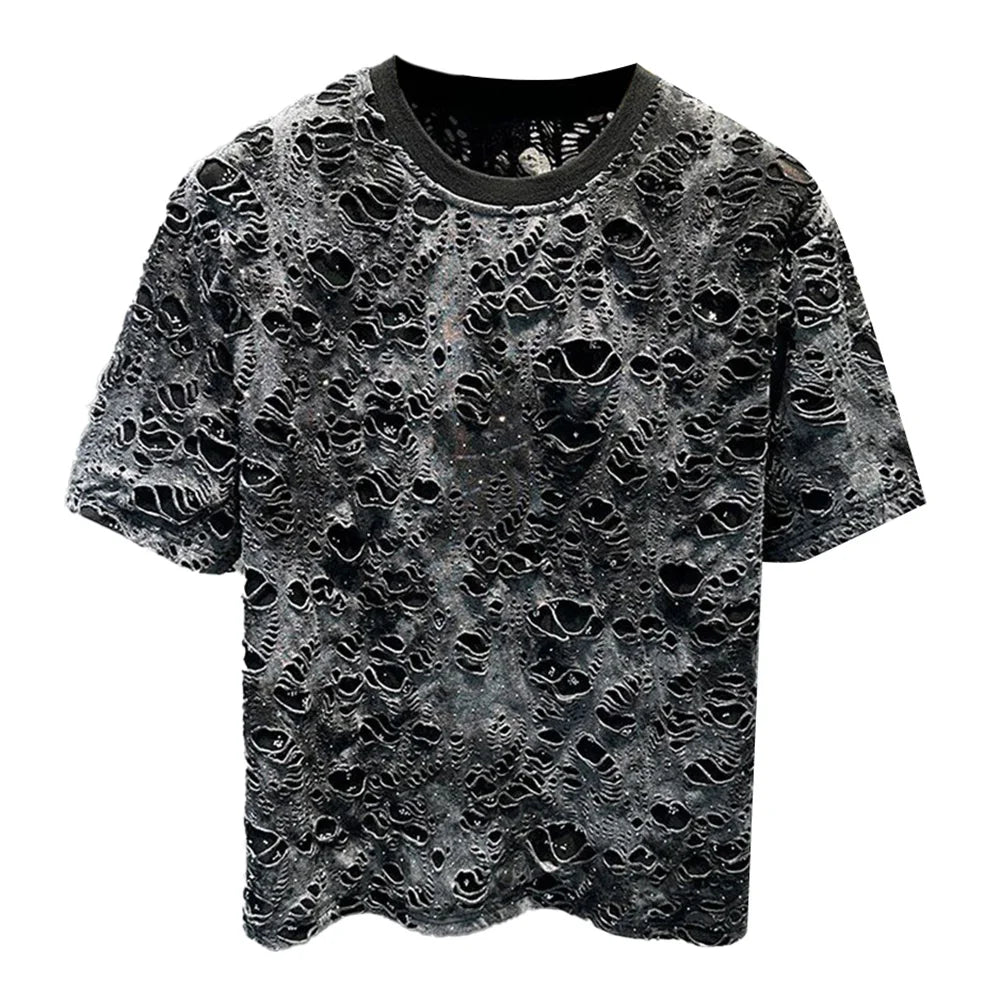 Men’s Tie-Dye Ripped T-Shirt