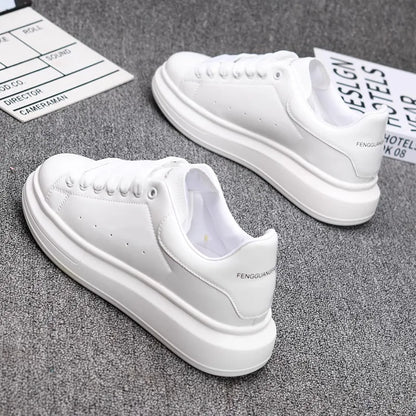 Red Lacquered Casual Skate Sneakers