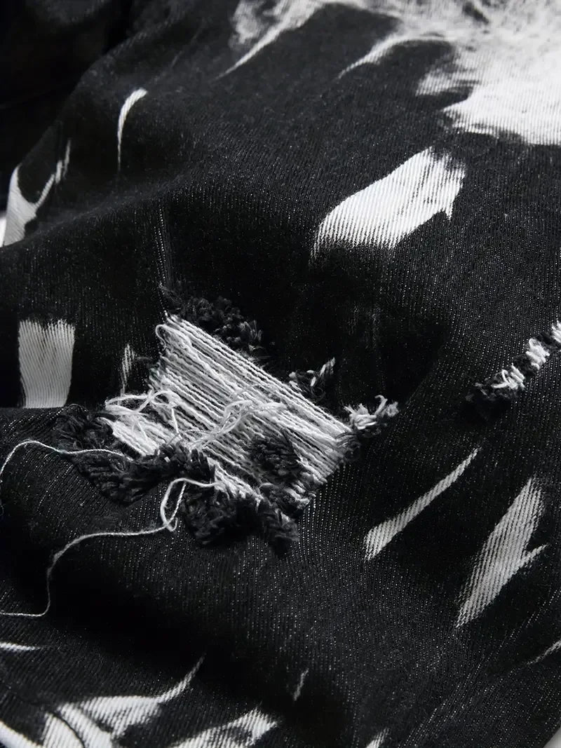 Slim Retro Denim Cargo Shorts