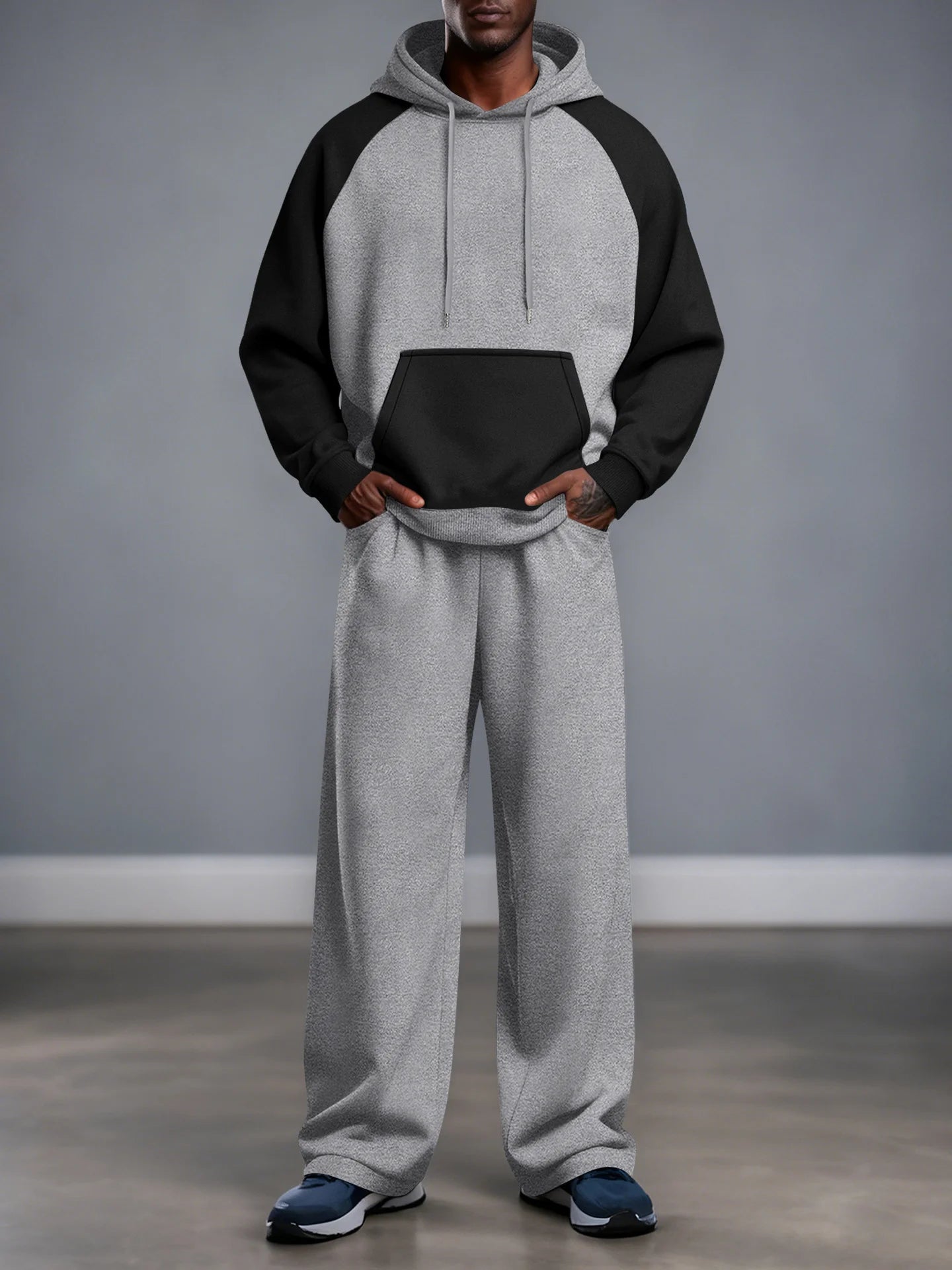 Velvet Hoodie Jogger Set