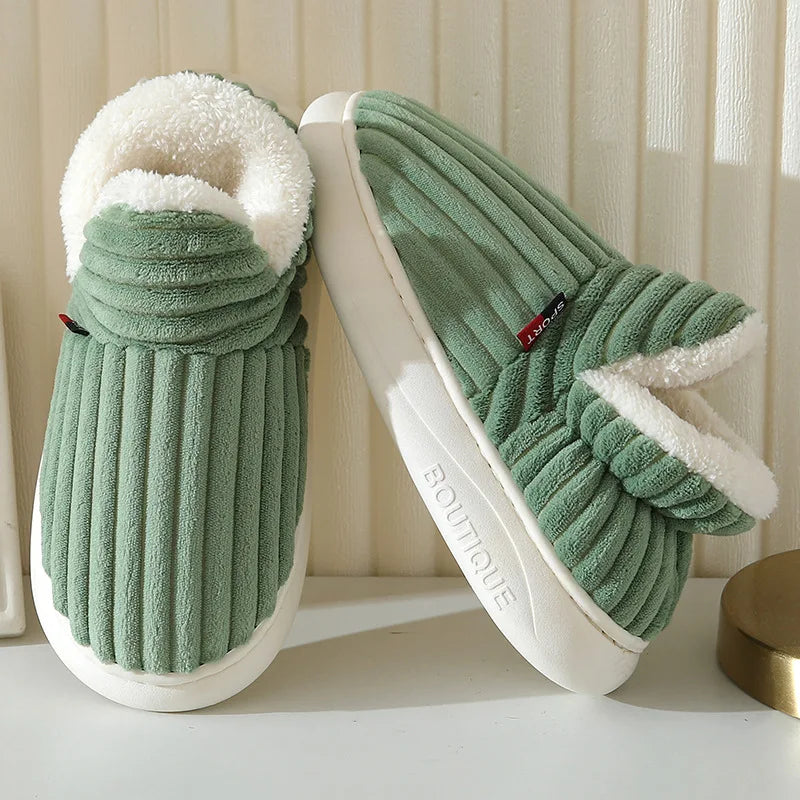 Evshine Plush Winter Furry Slippers