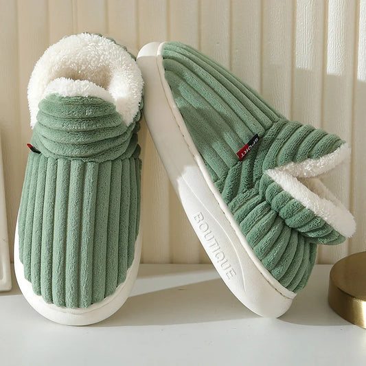 Evshine Plush Winter Furry Slippers