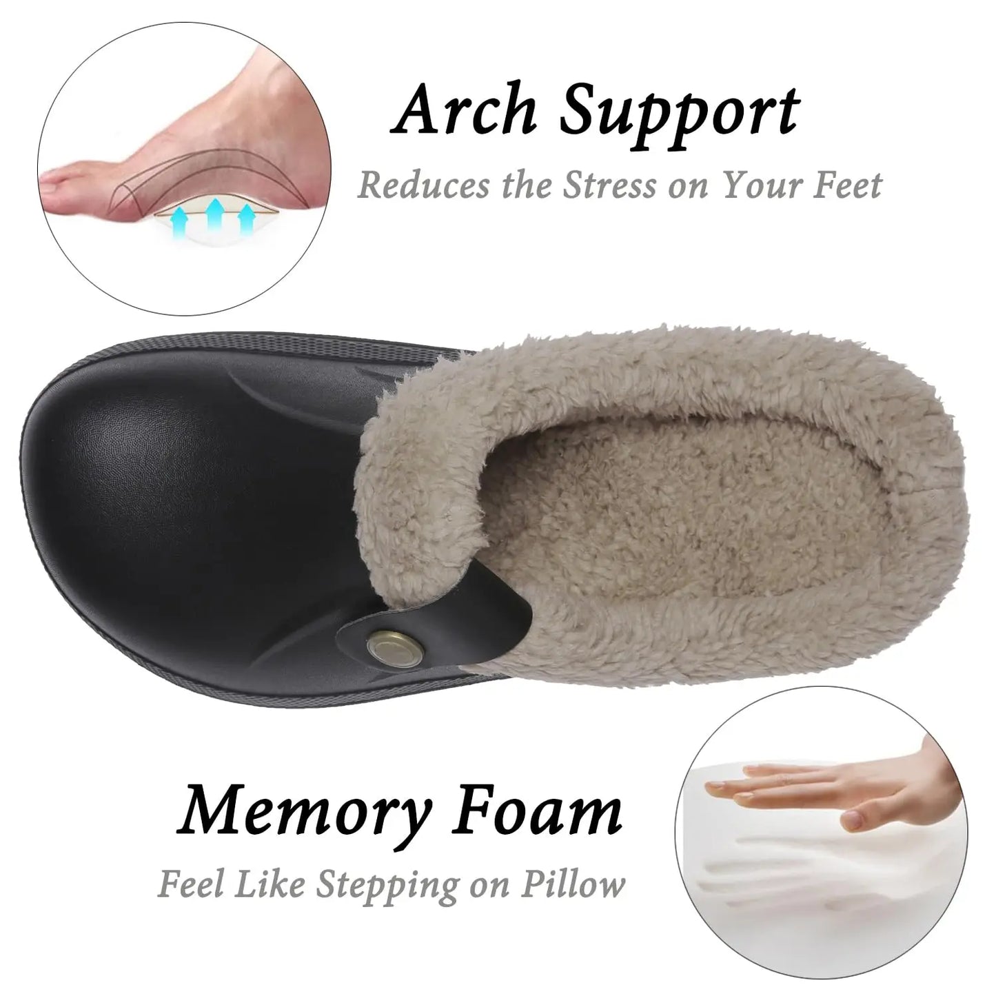 Unisex Plush Winter Cotton Slippers