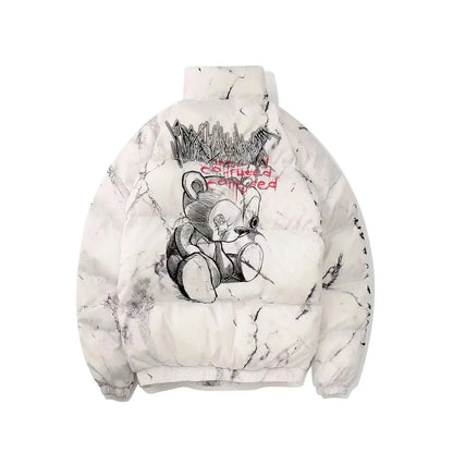 Couple’s Quilted Cotton Streetwear Jacket