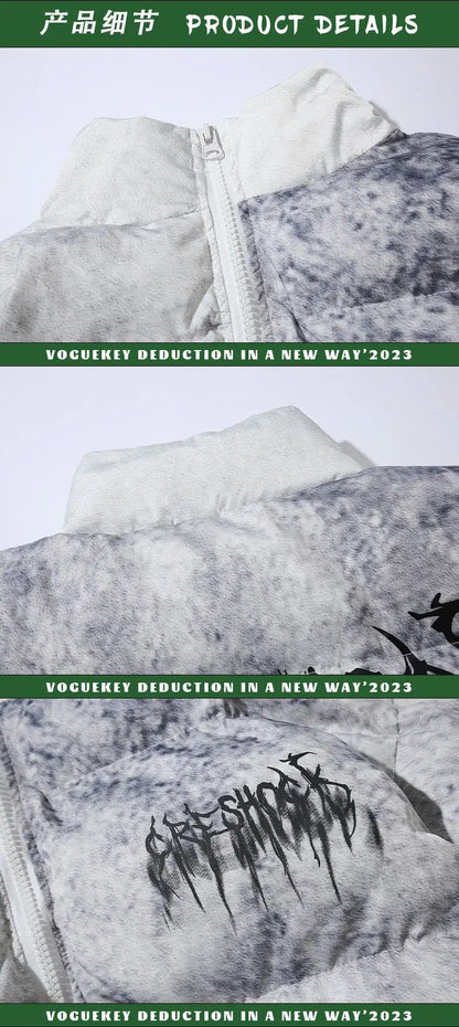 Couple’s Quilted Cotton Streetwear Jacket