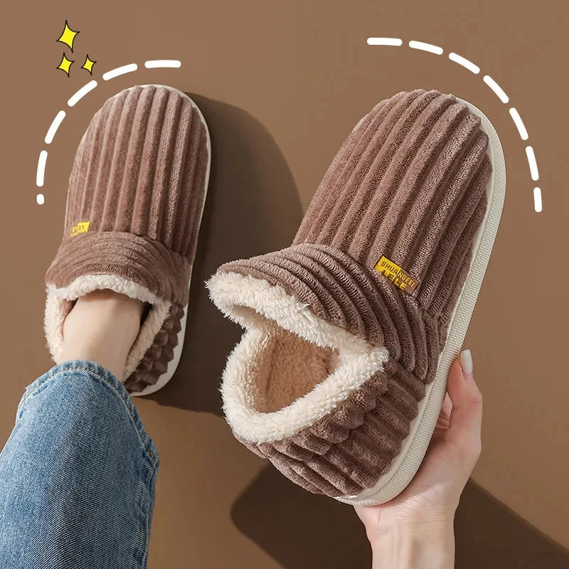 Evshine Plush Winter Furry Slippers