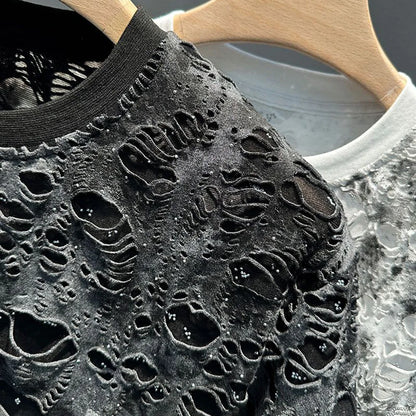 Men’s Tie-Dye Ripped T-Shirt