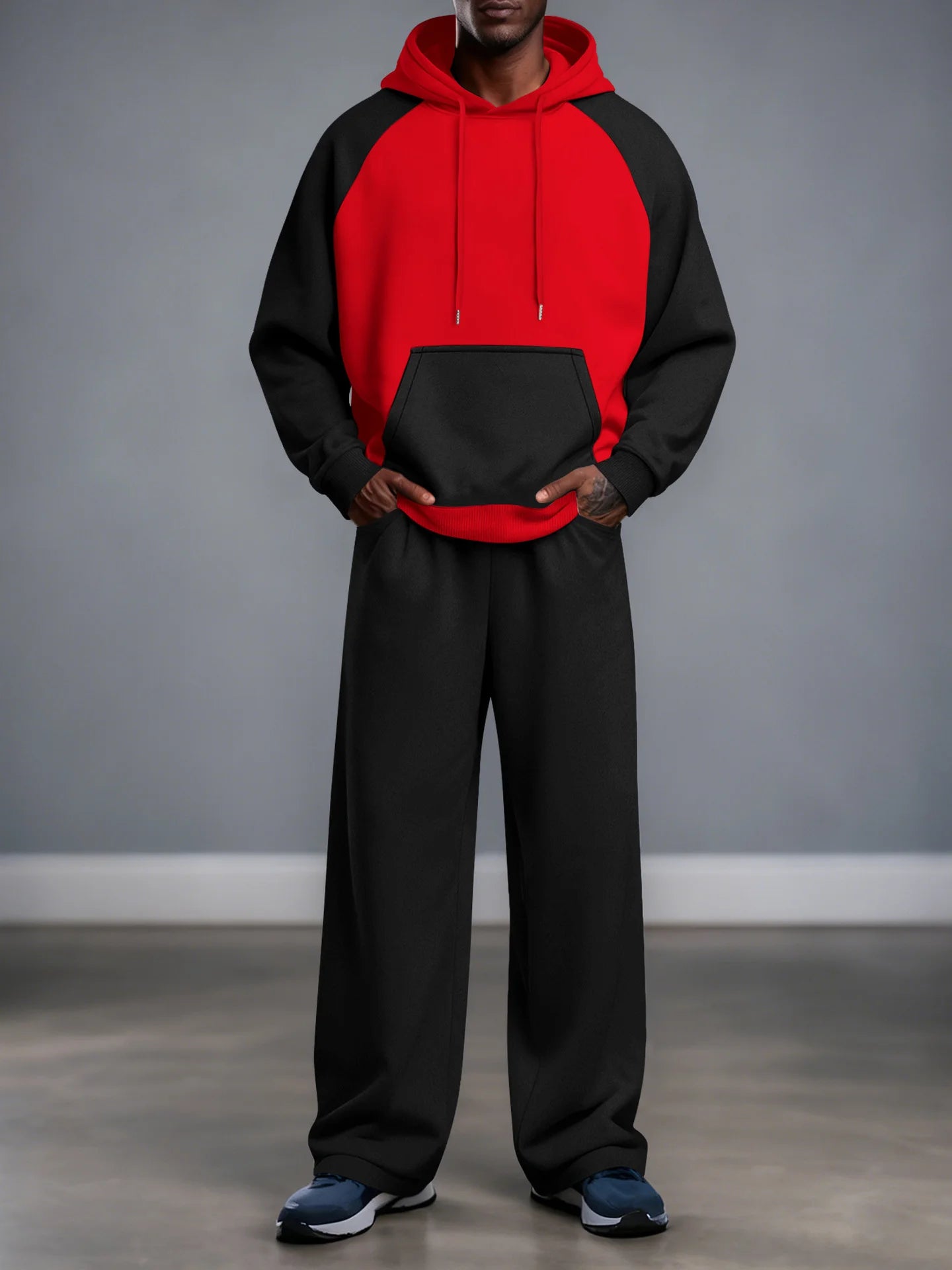 Velvet Hoodie Jogger Set