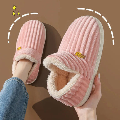 Evshine Plush Winter Furry Slippers