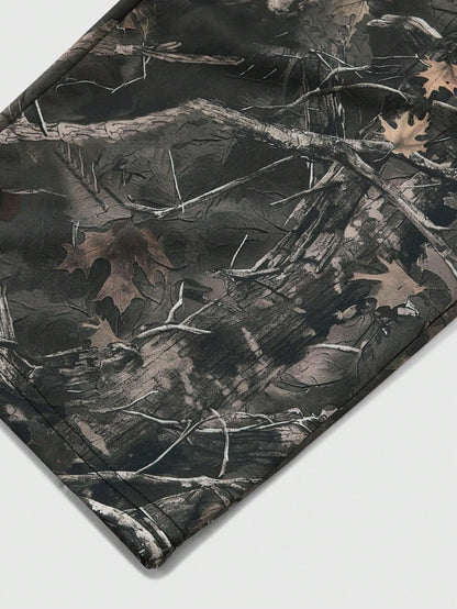 Y2K Camo Baggy Sweatpants Men