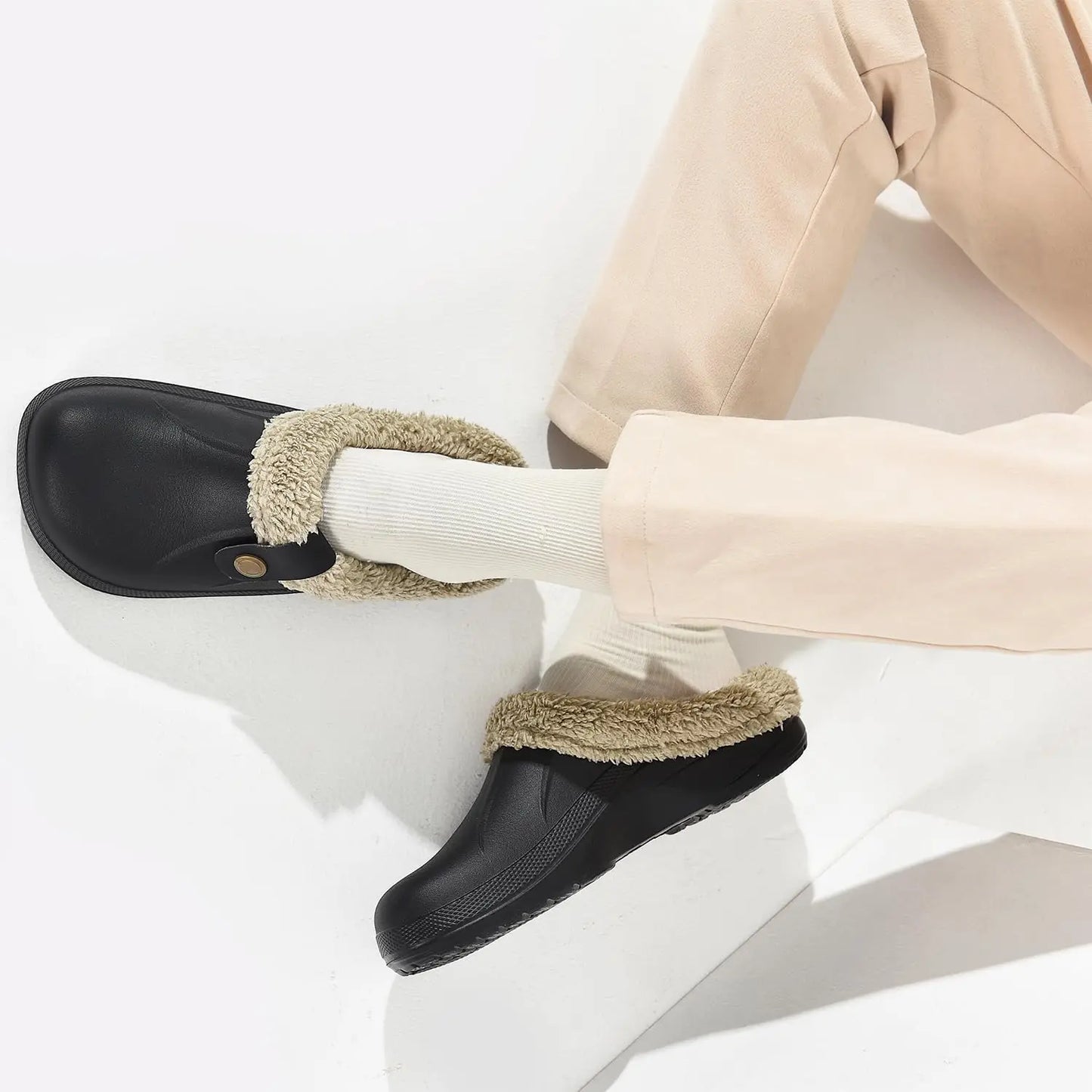 Unisex Plush Winter Cotton Slippers