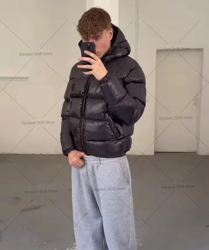 Silver Camo Hip-Hop Down Jacket