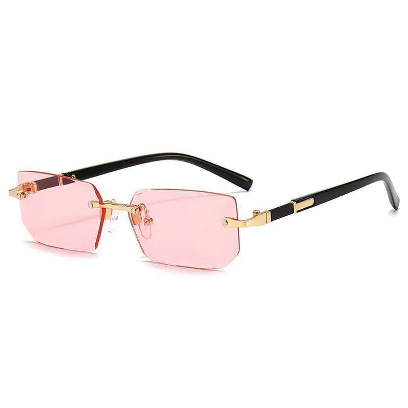 Rimless Rectangle Sunglasses Unisex