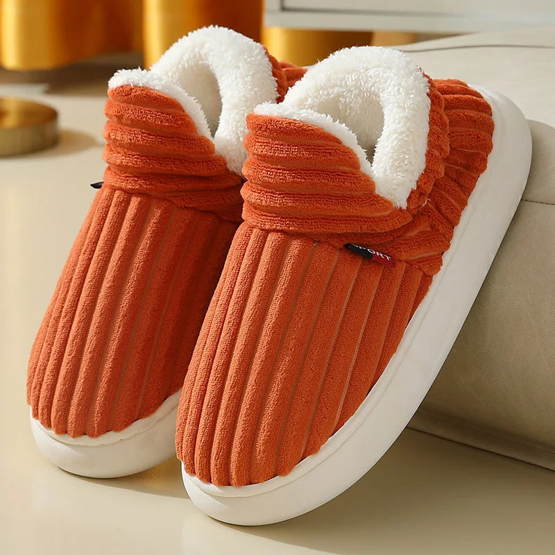 Evshine Plush Winter Furry Slippers
