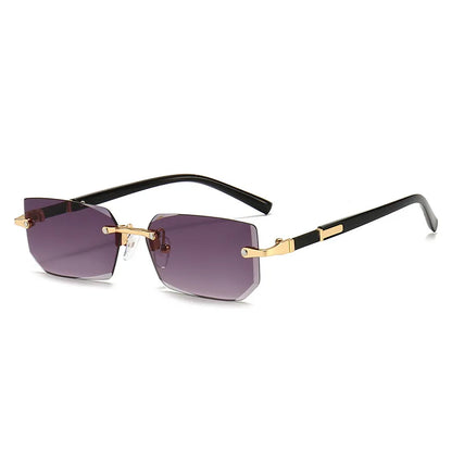 Rimless Rectangle Sunglasses Unisex