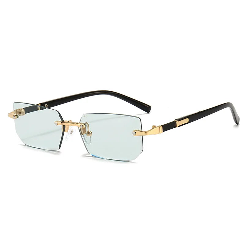 Rimless Rectangle Sunglasses Unisex
