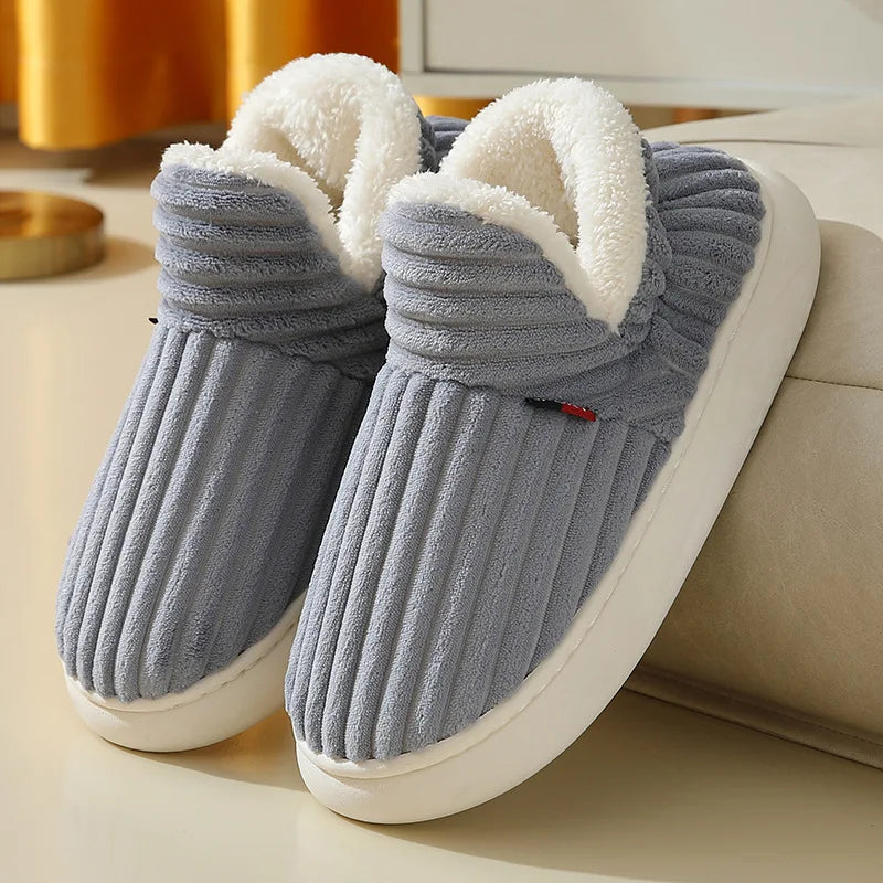 Evshine Plush Winter Furry Slippers