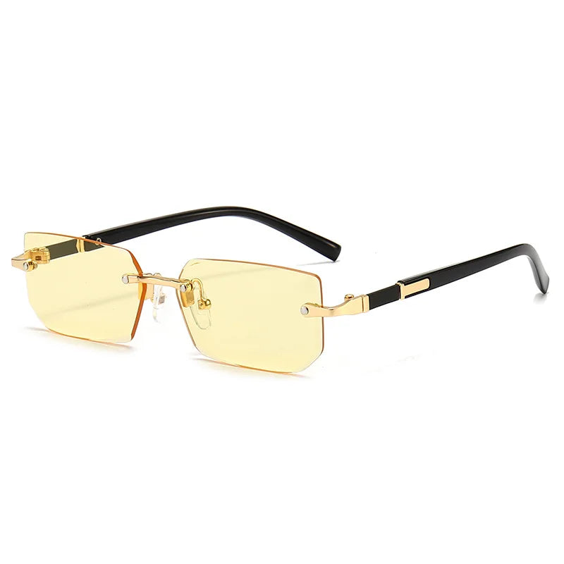 Rimless Rectangle Sunglasses Unisex