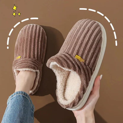 Evshine Plush Winter Furry Slippers