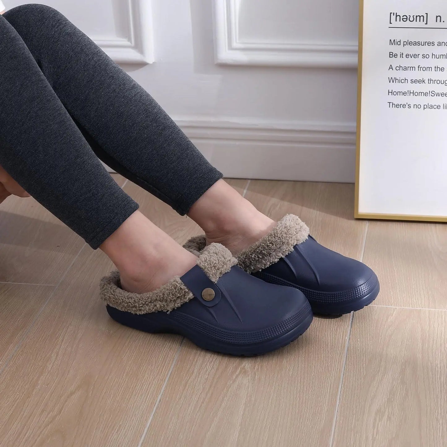 Unisex Plush Winter Cotton Slippers