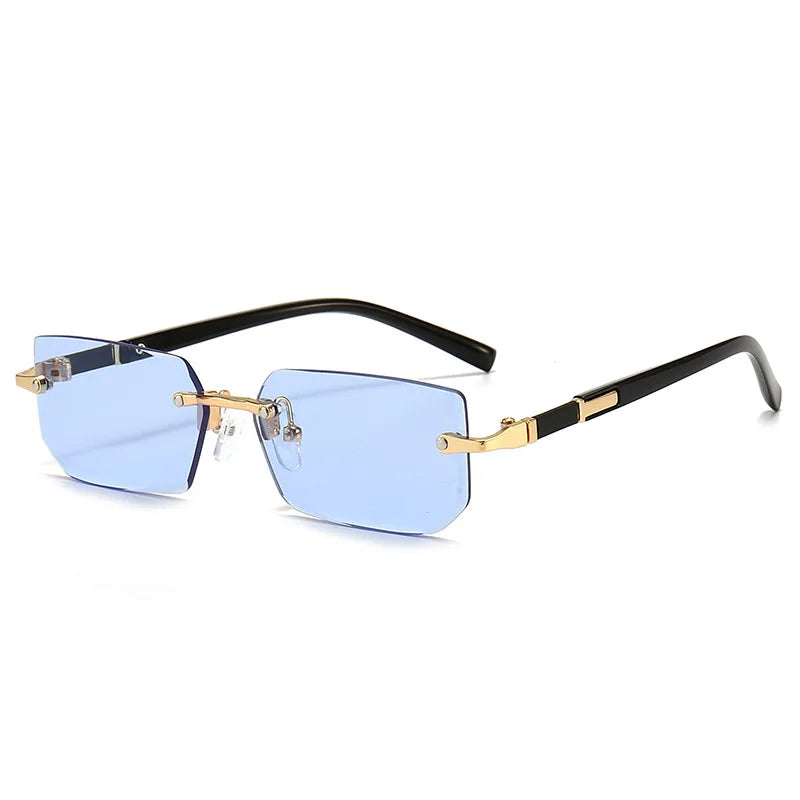 Rimless Rectangle Sunglasses Unisex
