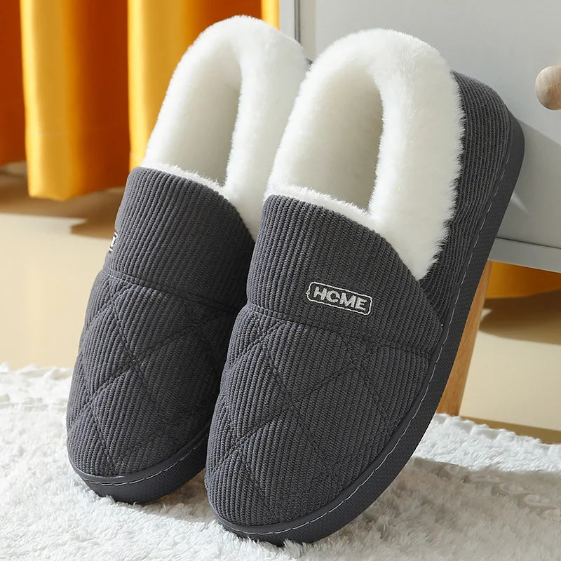 Evshine Plush Winter Furry Slippers