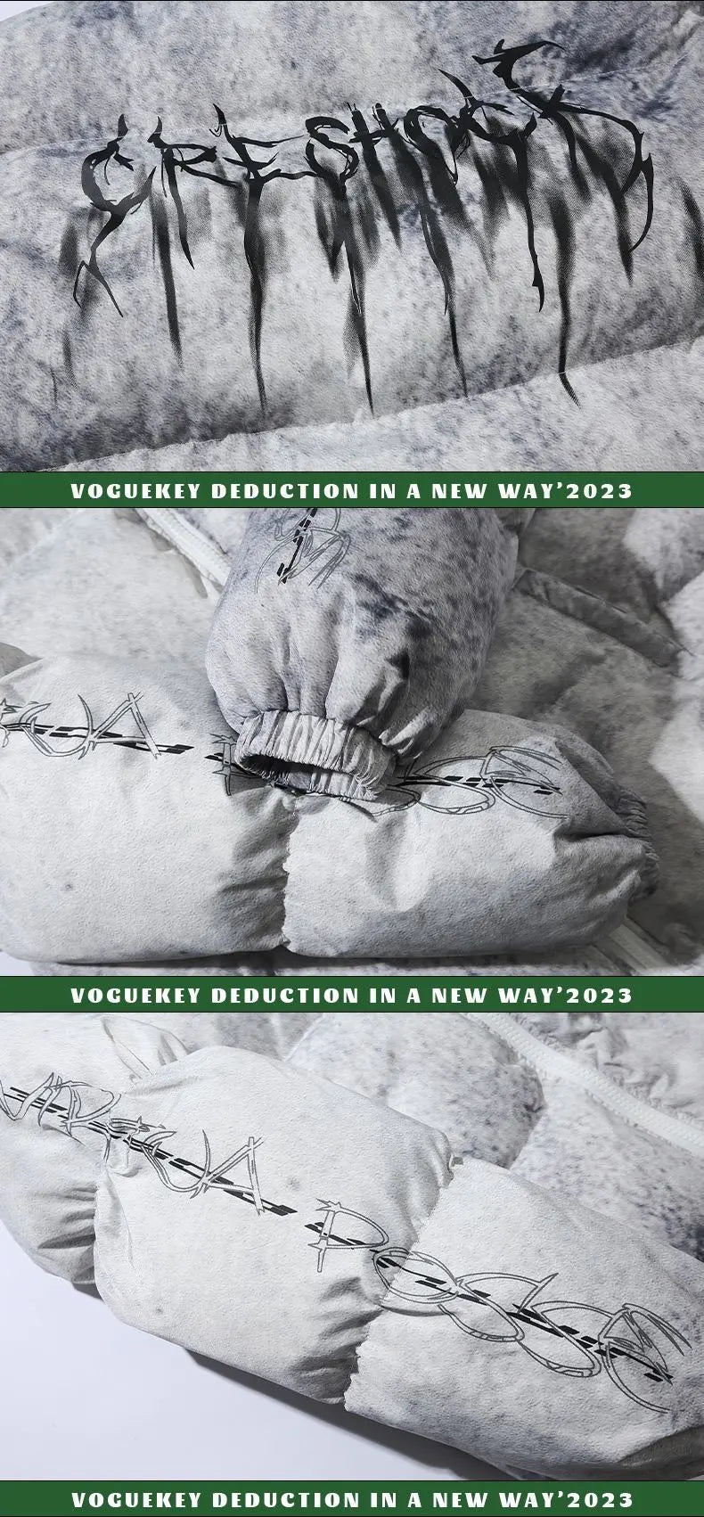 Couple’s Quilted Cotton Streetwear Jacket