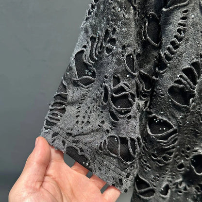 Men’s Tie-Dye Ripped T-Shirt