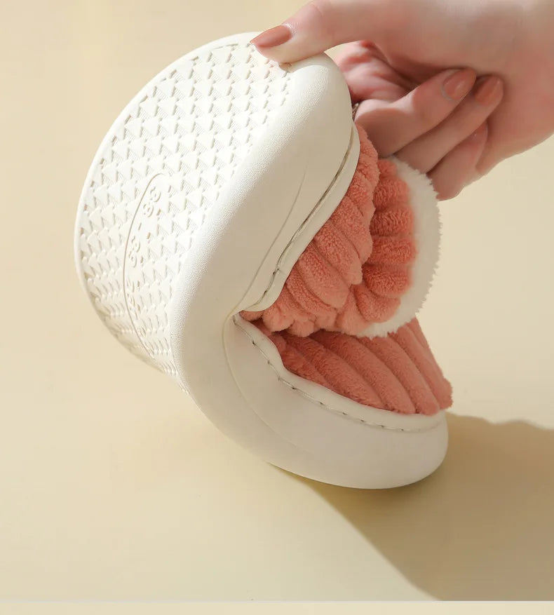 Evshine Plush Winter Furry Slippers