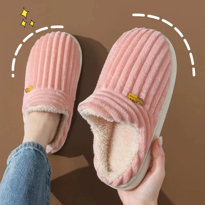 Evshine Plush Winter Furry Slippers