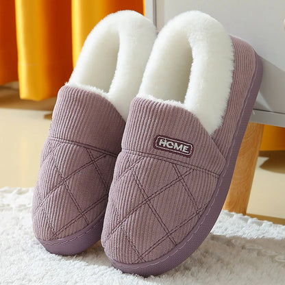 Evshine Plush Winter Furry Slippers