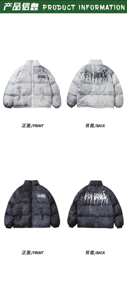 Couple’s Quilted Cotton Streetwear Jacket