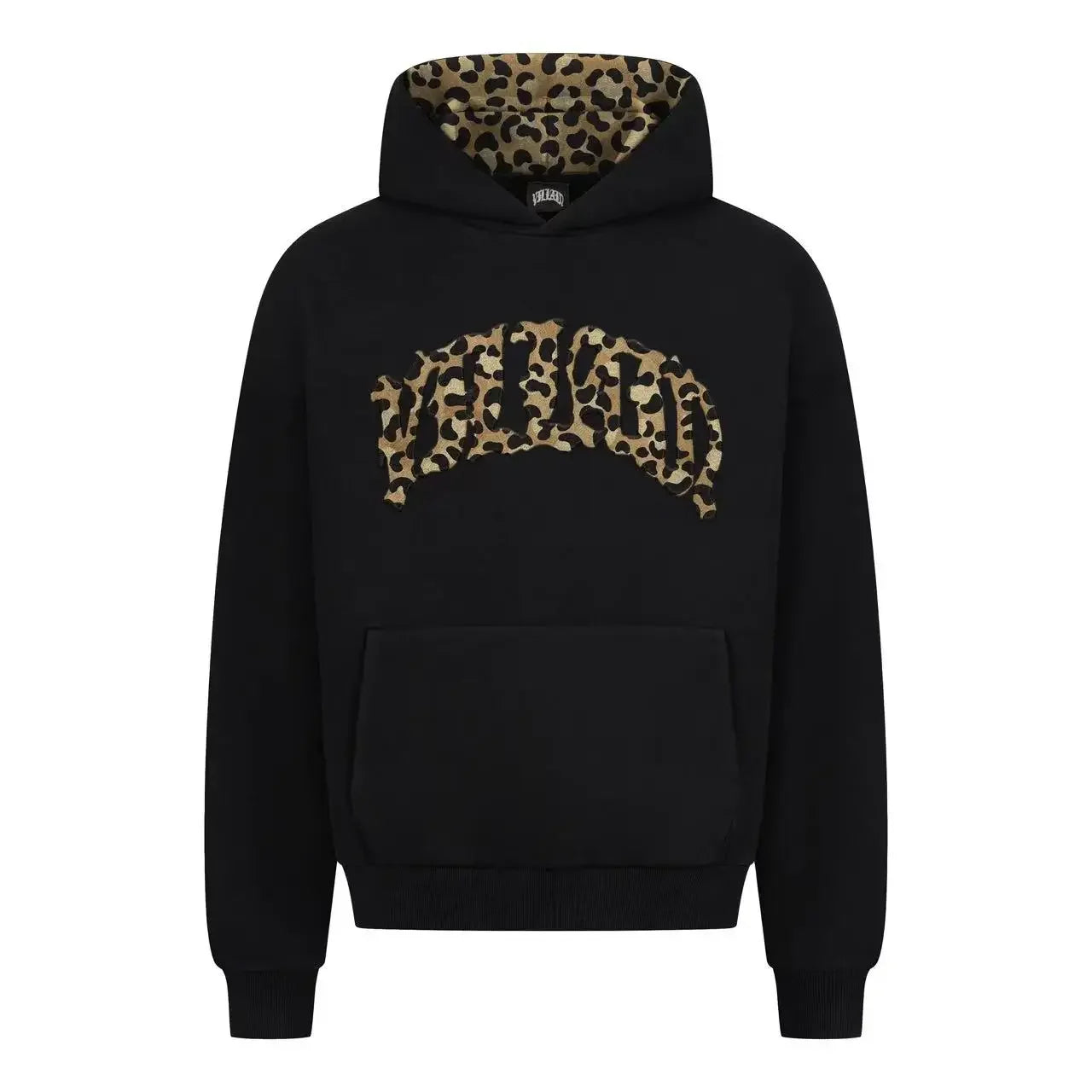 Retro Leopard Hoodie Sports Set