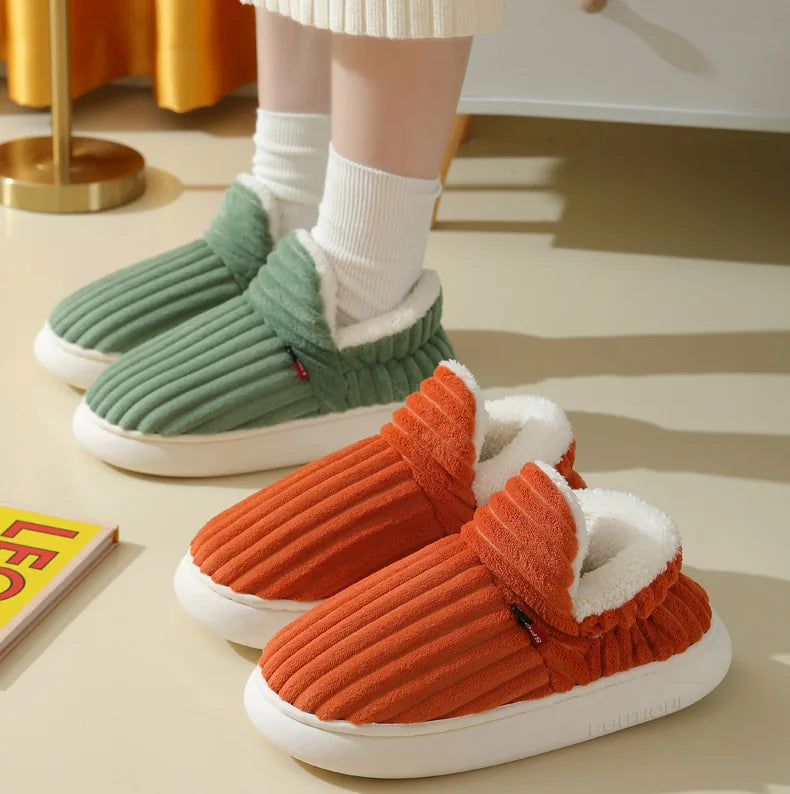 Evshine Plush Winter Furry Slippers