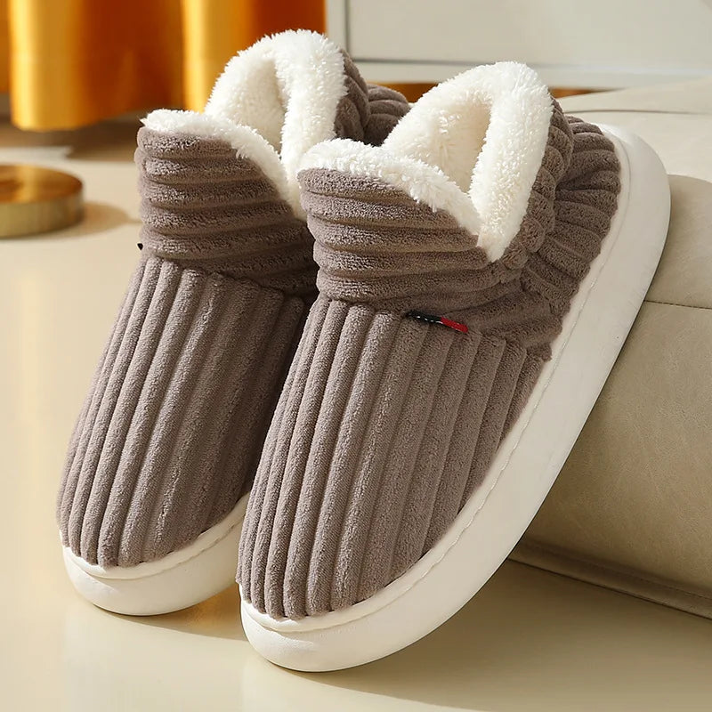Evshine Plush Winter Furry Slippers