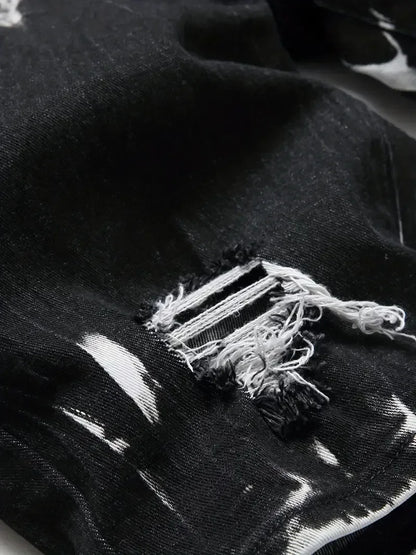 Slim Retro Denim Cargo Shorts