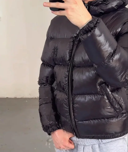 Silver Camo Hip-Hop Down Jacket