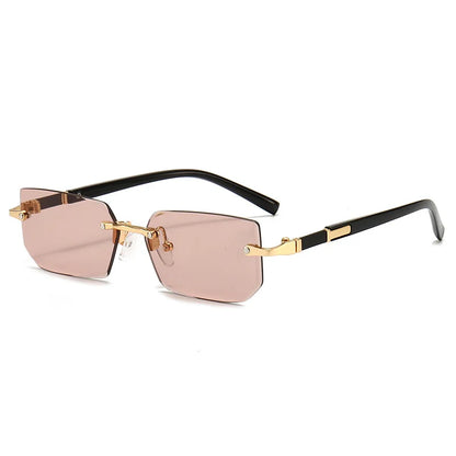 Rimless Rectangle Sunglasses Unisex