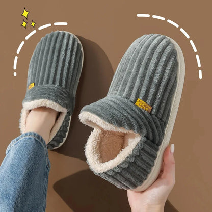 Evshine Plush Winter Furry Slippers