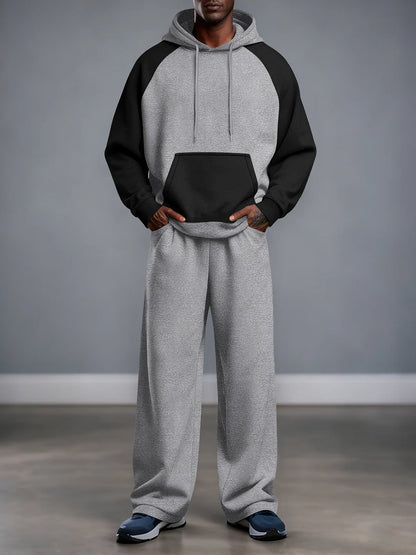 Velvet Hoodie Jogger Set