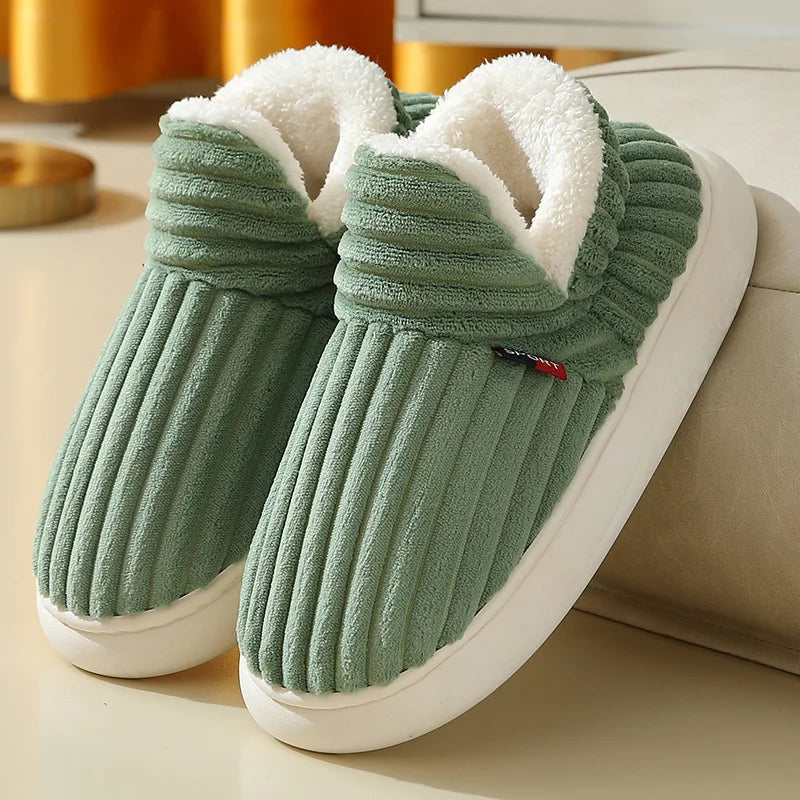 Evshine Plush Winter Furry Slippers