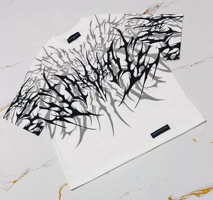 Y2K Cyberpunk Gothic Graphic Tee