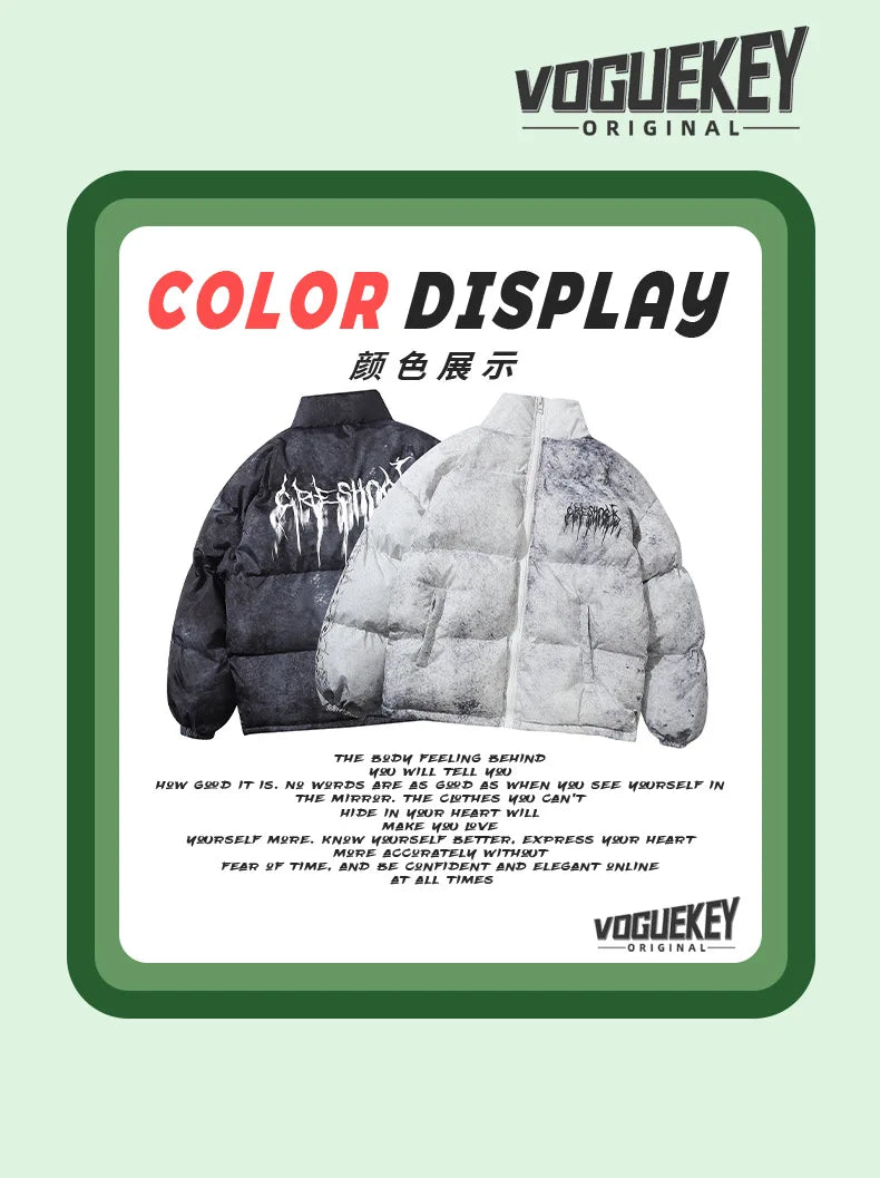 Couple’s Quilted Cotton Streetwear Jacket