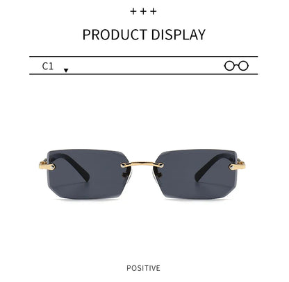 Rimless Rectangle Sunglasses Unisex