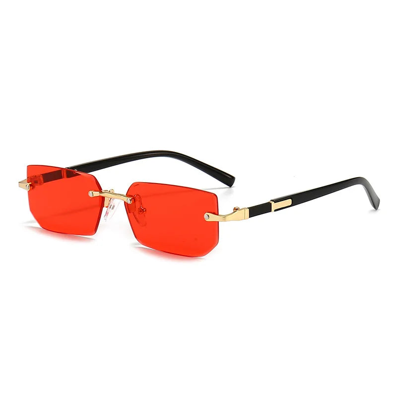 Rimless Rectangle Sunglasses Unisex
