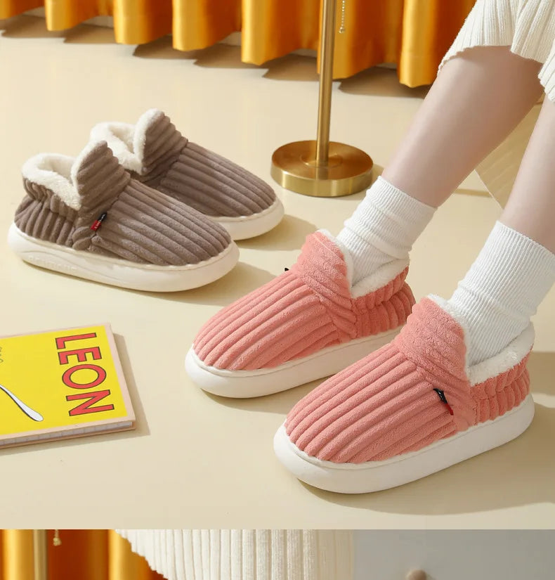 Evshine Plush Winter Furry Slippers